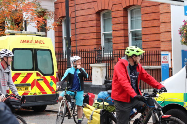 Ewan sets off on the next leg
